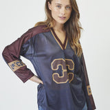 TreyCC Logo Blouse - Navy - Co'couture
