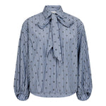 TrixieCC Dot Bow Shirt - Blue - Co'couture