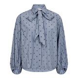 TrixieCC Dot Bow Shirt - Blue - Co'couture