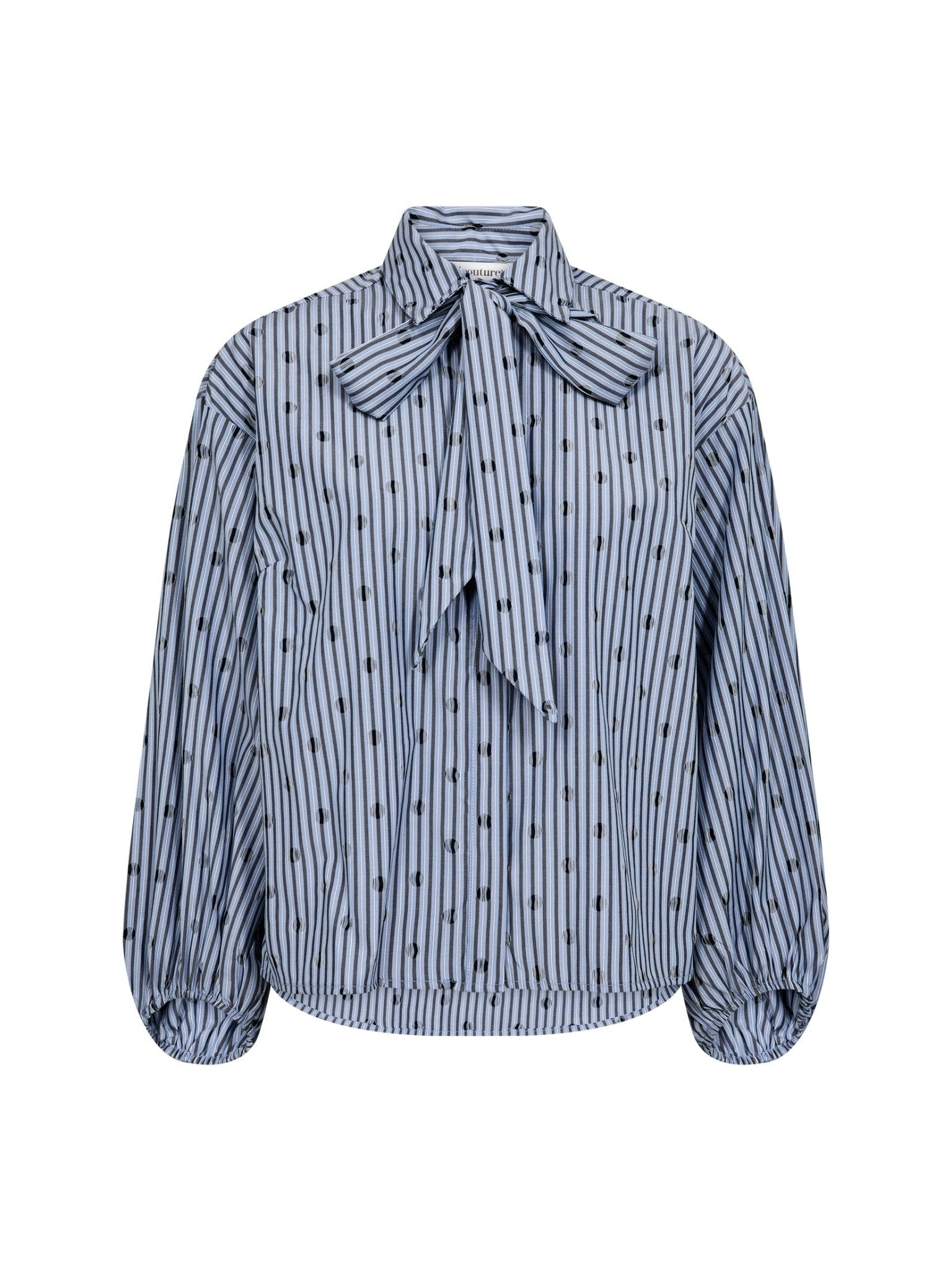 TrixieCC Dot Bow Shirt - Blue - Co'couture
