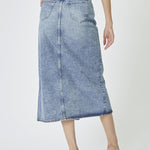 VikaCC Slit Denim Skirt - Denim blue - Co'couture