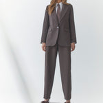 VolaCC Carrot Pleat Pant - Dark Brown - Co'couture