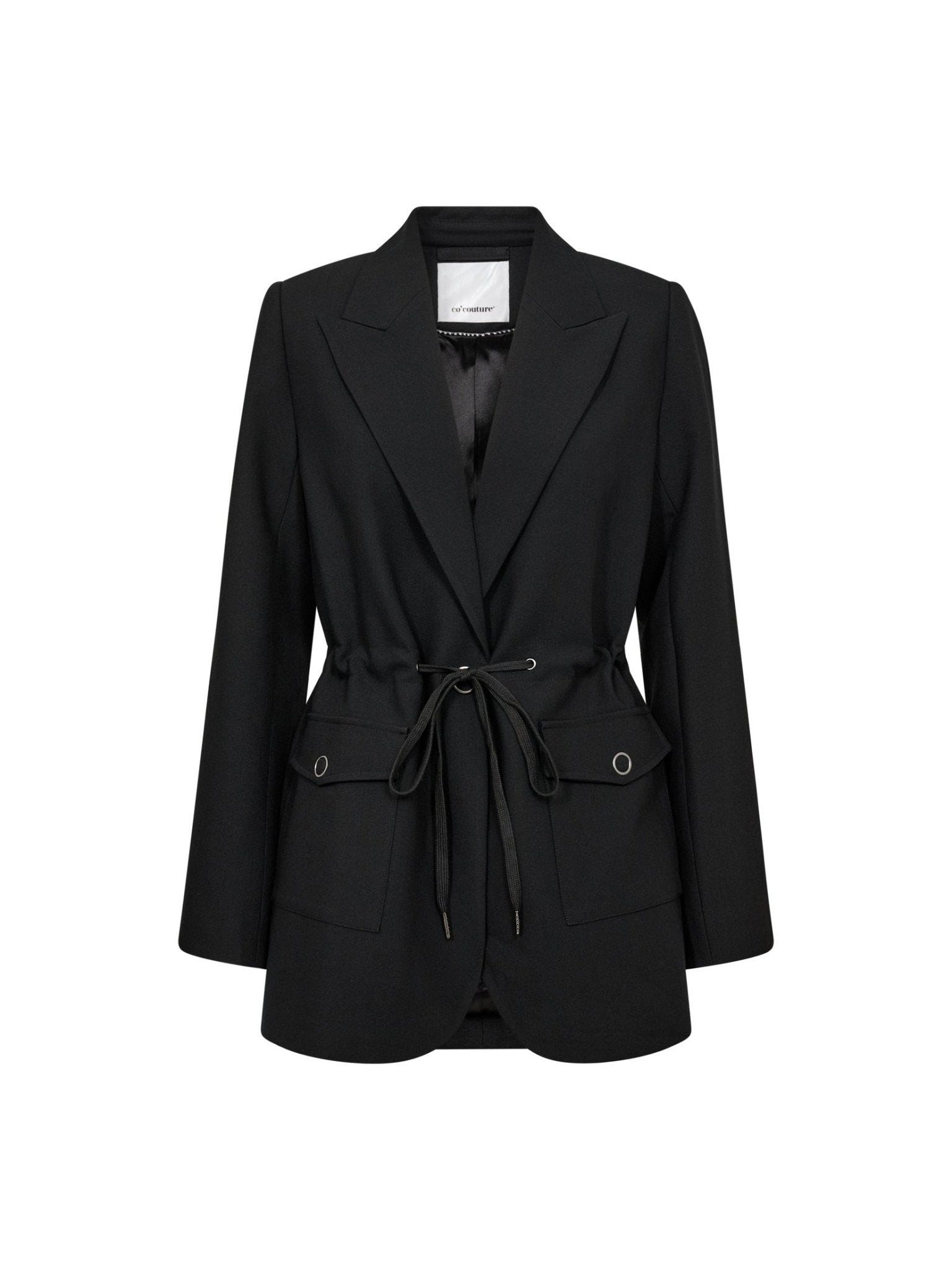 VolaCC Pocket Tie Blazer - Black - Co'couture