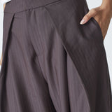 ZellaCC Pleat Pant - Dark Brown - Co'couture